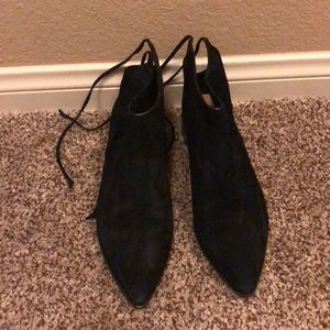 Black Suede Splendid Booties